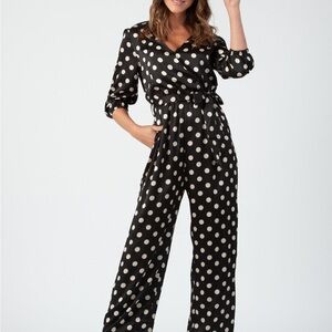 Lucca Couture Polka Dot Wrap Dress